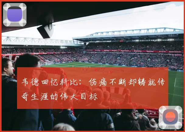 韦德回忆科比：伤痛不断却铸就传奇生涯的伟大目标